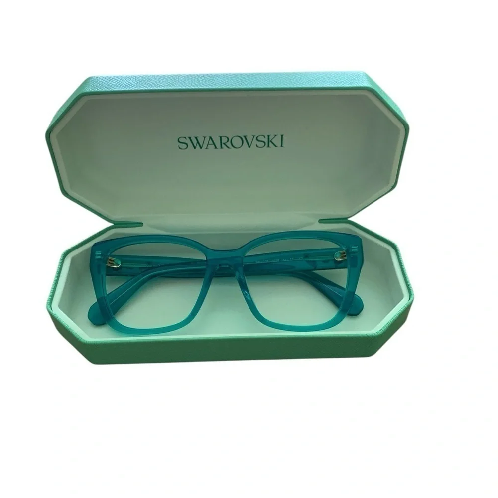 Swarovski green glasses